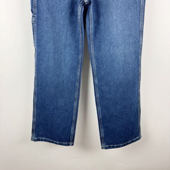 Old Navy 90s Baggy Carpenter Jeans Boy's Painters Pants Reissue Blue Denim NWT - Picture 5 of 16